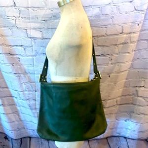 Coach Hunter Green Shoulder Bag